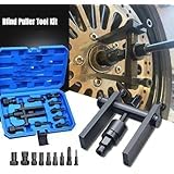 Pro-Grade Motorcycle Blind Bearing Extractor Puller Kit 8-25mm, 10-Piece Inner Bearing Removal Set, Durable Alloy Steel