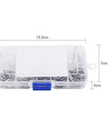 Labeled storage box of 120Pcs 304 Stainless Steel E Clip Retaining Snap Ring Circlip Kit 1.5 To 10 Mm for outdoor use.