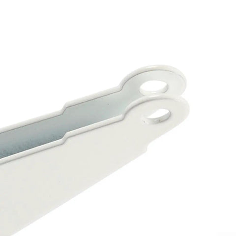 Close-up of Heavy Duty Dual Pneumatic Door Closer Kit metal bracket for storm screens and security doors, reinforced build