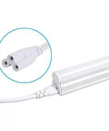 Close-up view of 6 Foot LED Tube Extension Cord Set 4 Pack For T5 T8 Lights Three Prong Power Cables Female To Female Connectors
