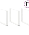 Rock Solid Adjustable Bar Table Legs 2 Pack Heavy Duty Powder Coated Steel Leveling Feet For Coffee Tables And Metal Furniture Built Tough With Slick Finish And Zero Hassle Setup in white color with 48 screws.
