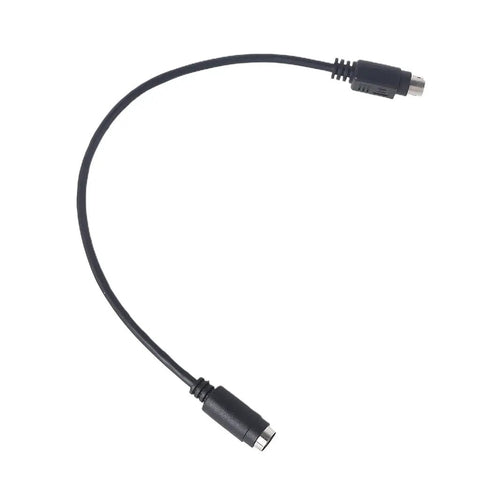Premium Black Male To Female Round Port Extension Cord Featuring Rock Solid Nickel Contacts And Full Copper Core for synth and keyboard use.