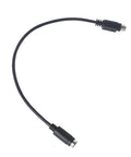Black PS2 Male To Female Extension Cord Round Port Peripheral Adapter Full Copper Core Nickel Contact Points Zero Input Delay Rock Solid Connection Grind Ready For Your Battlestation