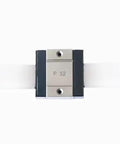 Front view of LWLC9B Linear Block And Rail Assembly Built For Smooth Moves In Precision Linear Guide Slider 150Mm Rail Length Industrial Grade Bearing