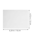 Self Adhesive Vinyl Wall Repair Patches 12 Pack Conceal Cracks and Holes on Walls Fences and Skirting for Quick Home Improvement Easy Peel and Stick Patch Kit for Durable Invisible Fix shown with dimensions of 6.29 inches by 4.72 inches.