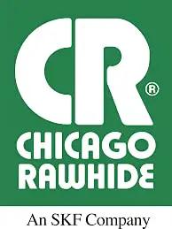 Chicago Rawhide logo, an SKF company, green background with CR initials.