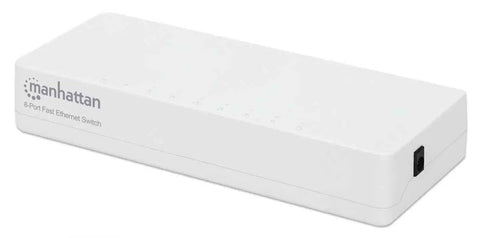 Eight Port Fast Ethernet Desktop Switch For Home Office And Small Networks, Plug And Play Setup, AutoSensing 10 100 Mbps Ports.