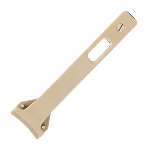 Pro Grade PEEK Tweezers Set For Delicate Semiconductor Handling With Zero Static Build Up And Totally Non Magnetic Tips Solid For Cleanroom Wafer Jobs And Quick Electronics Fixes At Eight Inches - close-up of flat tip.