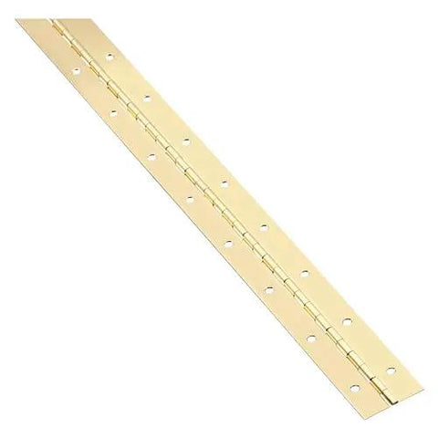 Genuine Brass Continuous Hinge For Home Cabinets And Closets Cold Rolled Steel Build Takes Serious Abuse Keeps Running Slick Over Years Stress Free Mounting On Any Regular Door Frame