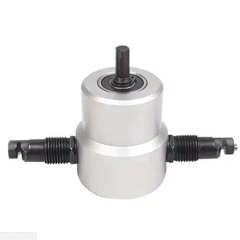 Double Head Nibbler Cutter For Sheet Metal Cuts Curved Saw Cutter Drill Attachment For Electric Or Air Drill DIY Friendly