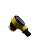 T18SP6RQ Photoelectric Switch High Precision Object Detection Sensor in yellow casing for industrial automation applications.