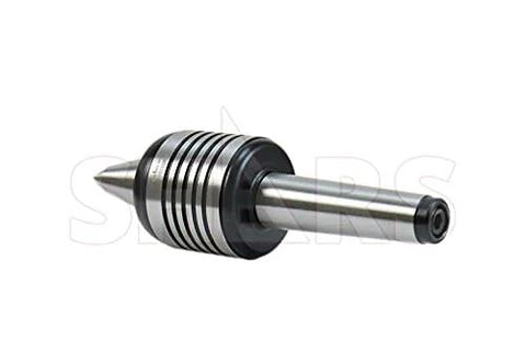 3MT Long Nose Live Center For Lathe CNC With Triple Bearing 60 Degree Point High Precision 0.0002 TIR side view