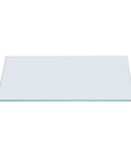 Tempered Glass Shelf Set of 2 12 Inch Wide by 24 Inch Long Three Sixteenth Inch Thick Clear Shelves for Bathroom Kitchen Cabinets Durable Sleek Dope Storage Solution, clear tempered glass shelf