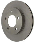 Front brake rotor disc for Ford F-150, gray metal with five lug holes