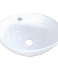 Vitreous China Bathroom Vessel Sink In White, Durable Chemical And Heat Resistant Vessel Basin, 18 11/16 In Long, 14 3/4 In Wide, 6 5/16 In High