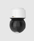 Badass Outdoor PTZ Surveillance Camera with 32x Optical Zoom and 1080p HDTV Crisp Video, shown from a side angle against a grey background.