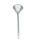 Heavy Duty Coolant Funnel Set With Fine Mesh Strainer Filter Screen For Radiator Oil Fill Flexible Spout Design Prevents Debris In Diesel Gas Engine 46 Cm Long Pouring Tool Easy Use, silver metal funnel with flexible neck.