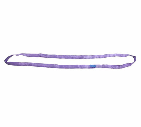 6 Ft Purple Polyester Endless Round Sling With 2600 Lbs Vertical Capacity, 2100 Lbs Choker Capacity, And 5200 Lbs Basket Capacity