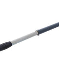 Close-up of 44-inch telescoping handle of Heavy Duty Floor Metal Bender With 7 Dies, 1 To 3 Inch Bending Capacity for metalworking.