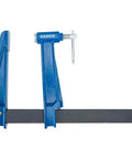 Heavy Duty Plunger Screw Clamp And Square Guide Bench Vice Crafted From Rock Solid Cast Steel Featuring beefy interchangeable jaws.