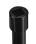 All In One 4 Way Utility Key For Water Gas Electric Meters And Medicine Cabinets Heavy Duty Zinc Alloy Tool Black Close-up