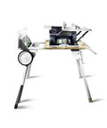 Cordless Table Saw With Battery Powered Circular Blade For Drop Dead Accurate Miter And Parallel Cuts Compact Portable Benchtop Tool on a sturdy frame.