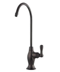 Restoration Style Oil Rubbed Bronze Water Filtration Faucet With Solid Brass And Zinc Alloy Build Drip Free Ceramic Disc Cartridge Deck Mount