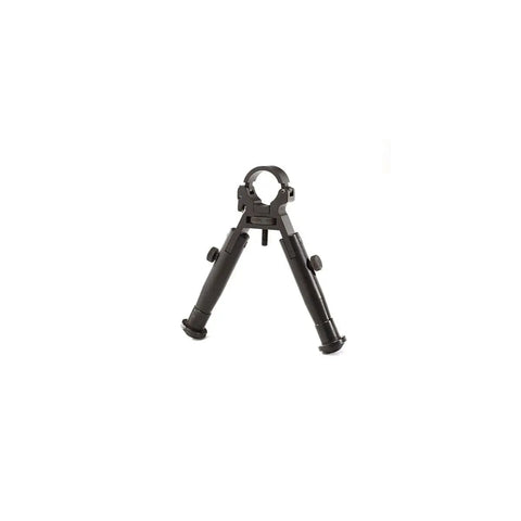 Bi-Pod For Air Rifles With Foldable Legs, Quick Mount System, Black Finish, Fits 11-30 Millimeter Barrel Diameter front view