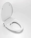 Non Electric Bidet Toilet Seat With Self Cleaning Retractable Nozzle For Elongated White Toilet Seats No Fuss Easy Installation And Adjustable Water Pressure CUPC Certified