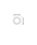Bulk 500 Piece Nylon Washers Assortment Kit M2 to M8 Flat for Furniture, Electronics, and Machinery, Noise Reduction and Vibration Dampening, Durable Nylon Spacers for Quick Fixes and Hardware Projects. M2 nylon washer, 1.6cm white nylon flat washer with 0.63in size