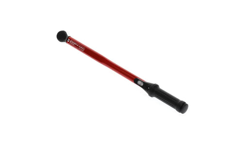 Industrial Grade Heavy Duty Pro Grade Adjustable Torque Wrench Half Inch Drive 5 To 550 Nm With Bidirectional Ratchet Head in red