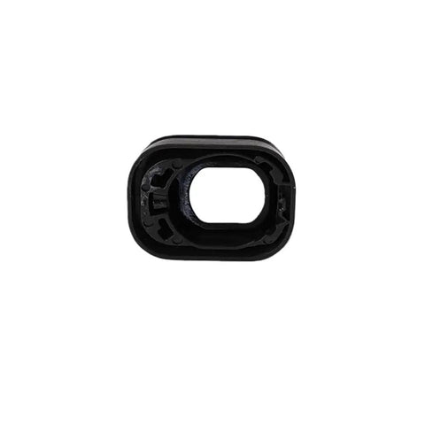Close-up of DJI Mini 4 Pro Gimbal Lens Cap Replacement Frame, black precision-fit plastic, easy install, spare part for clear shots.