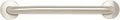 12 Inch Copper Alloy Antimicrobial Bathroom Shower Grab Bar With 1.25 Inch Diameter, ADA Compliant, Satin Stainless Finish, Flange Covers