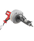 Heavy Duty Sink Machine With Variable Speed And A Corrosion Resistant Leak Proof Drum Loaded With Twenty Five Foot Cable for drain cleaning.