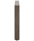 Side view of Beefy Adjustable Metal Table Legs Pack Of 2 In Steel With Leveling Feet For Home Bars And Dining Tables Powder Coated Finish.