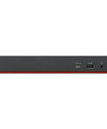Side view of Rock Solid Universal Laptop Dock With Built In Crisp Audio For Next Level Quad 4K Or Bold 8K Video And Blazing 40Gbps Data Flow.