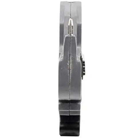 Side view of Stab Lok NC115 Replacement Circuit Breaker One Pole 15 Amp Gray Newly Manufactured Federal Pacific Electric Style ETL Listed