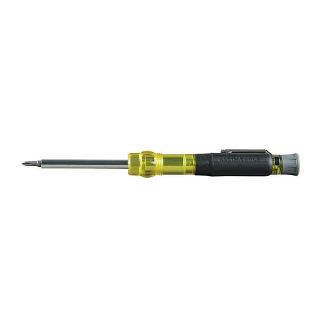 Four In One Electronics Pocket Screwdriver Set With Phillips And Slotted Bits For DIY Tech Repairs Concealable Tip Pocket Clip Spin Cap