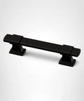 Matte Black Adjustable Drawer Pulls 5 Pack Fits 1-3/8 To 4 Inch Hole Centers Ideal For Kitchen Cabinets Dressers And Furniture Durable Metal Hardware With Fade And Scratch Resistant Finish Quick Weekend Update on white background.
