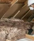 Pro Grade R30 Unfaced Fiberglass Batt Insulation Covers 704 Square Feet Fits Two By Ten Floor And Ceiling Framing installation in attic.