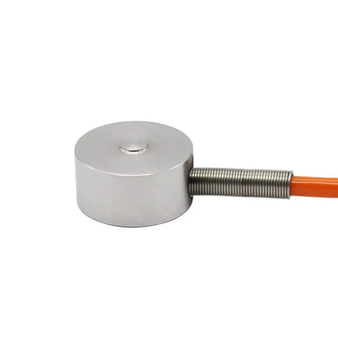 5kg Button Type Compression Load Cell Sensor With 2m Cable, Tiny But Mighty Miniature Strain Gauge Scale For Precise Weighing, IP66 Stainless Steel, Low Height 7mm, 13mm Diameter, Great For Compact Scales, silver button load cell with 2m cable