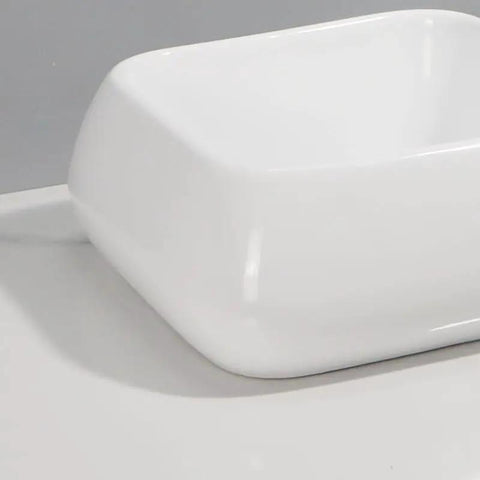 Close-up of USZWBY Vessel Sinks Modern Minimalist Creative Sink Home Art Above Counter Basin showing ceramic design.