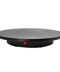 Smooth Electric Rotating Display Stand 360 Degree Turntable With Pure Copper Motor adjustable speed quiet operation, black base with control buttons.