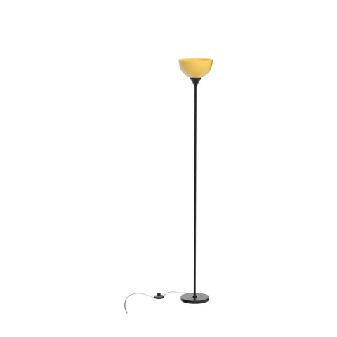 Remote Control Torchiere Floor Lamp With Stepless Dimming And Color Temperature, 9W LED Bulb Included, Up To 49 Ft Range, No Fuss Remote, Easy Setup For Bedroom Or Living Room, Matte Black