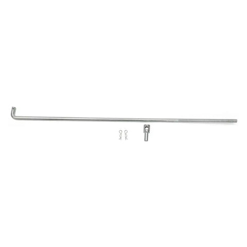 Universal Throttle Linkage Rod Kit For Classic Chevys 14.96 Inch Adjustable Accelerator Clip Made From Beefy Carbon Steel With White Zinc Plating Non Cable Linkage Works On 1967 1969 Camaro Nova Chevelle El Camino, rod and clips