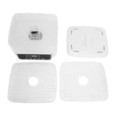 Straight Up Electric Food Freeze Dryer Machine With Five Trays And Digital Timer Precision Temperature Control For Home Kitchens, includes removable trays.