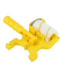 Eight Piece Paint Edger Roller Kit For Walls And Ceilings Ditch The Tape With This Smooth Edge Guide Tool featuring a yellow roller with sponge.