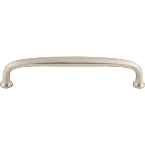 Asbury Collection Charlotte Pull Brushed Satin Nickel Contemporary Transitional Cabinet Hardware Center To Center Six Inches front view
