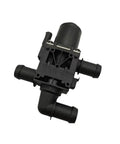 Heavy Duty Heater Control Valve Compatible With Fiat 500e Electric Cars 2014 To 2019, black plastic construction with coolant ports.