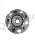 Pair Of 2 Rear Wheel Hub Bearing Assemblies Replacement For 2012 To 2016 Honda CRV AWD And 2013 To 2015 Acura RDX AWD With Plug And Play Easy Install 100 Percent Fit Ready To Roll For A Quiet Smooth Ride. Front view of one assembly showing the central hole and bolt placements.